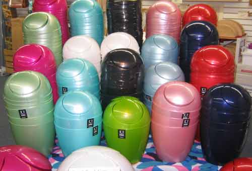 Umbra Swing Cans in bright colors